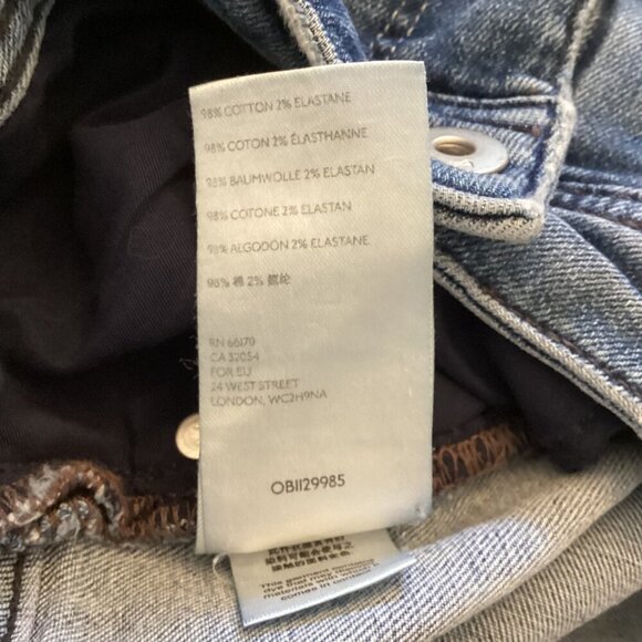 Pilcro And The Letterpress Slim Boyfriend Denim‎ Shorts Size 26 Raw Hem - Picture 3 of 9